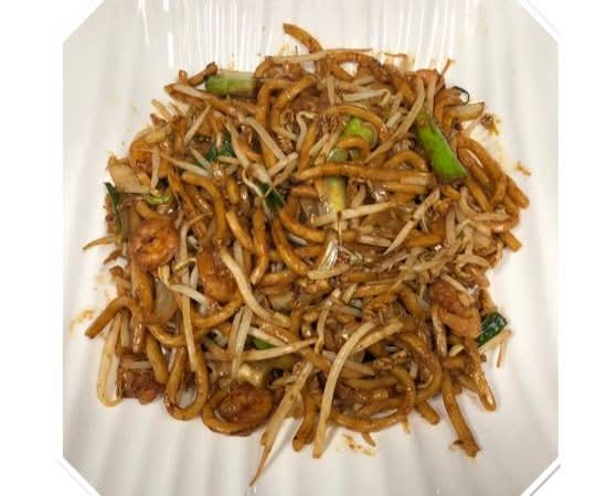 25-Udon sautées aux crevettes / Shrimps with Udon Noodles- 烏冬炒蝦/ Udon xào tôm